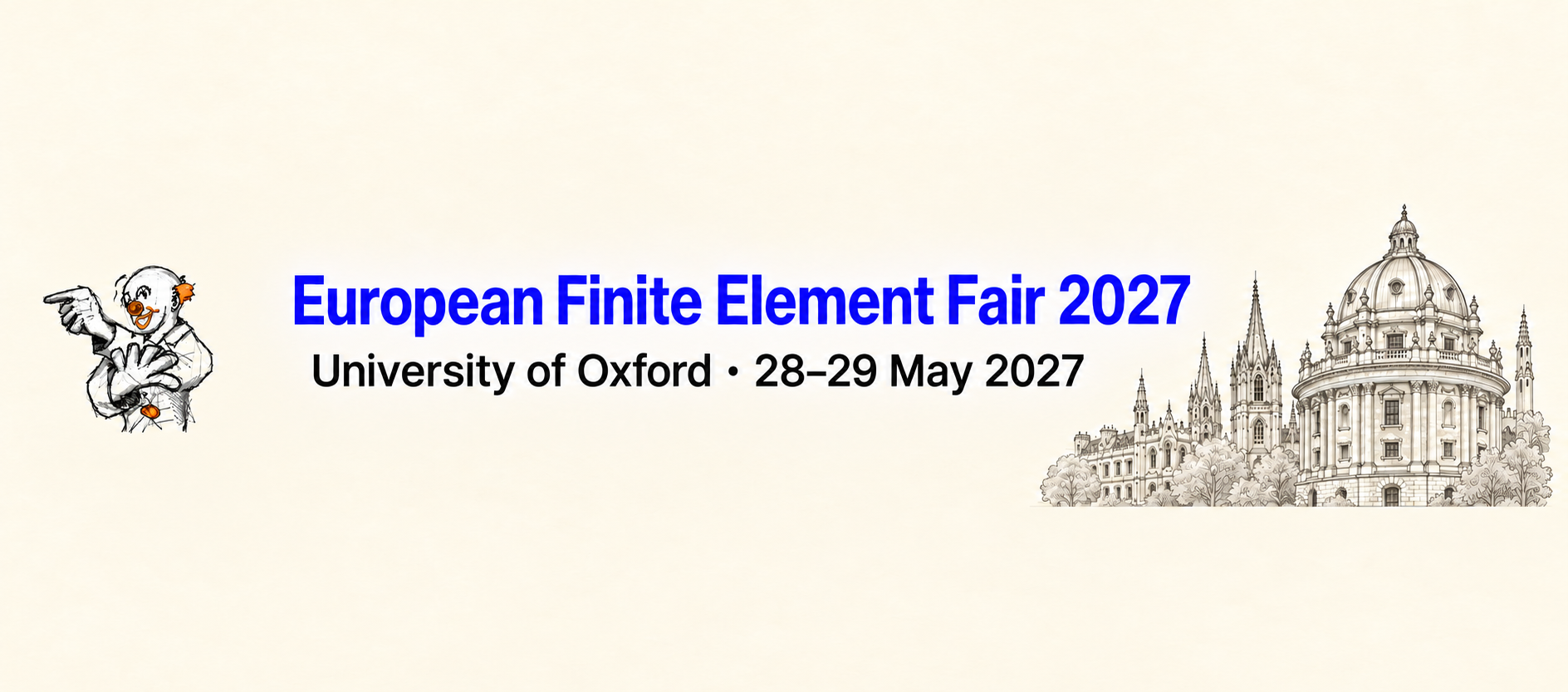 European Finite Element Fair 2027 — University of Oxford, 28–29 May 2027